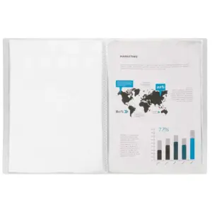 Liderpapel Classificador Capacidade 20 Bolsas Transparentes DIN A4