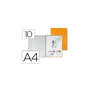 Liderpapel Classificador Capas Espiral 10 Laranja DIN A4