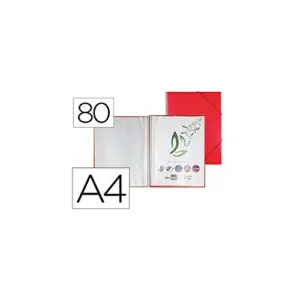 LiderPapel Classificador Espiral 50 capas Vermelho DIN A4