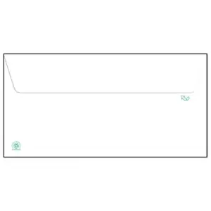 LiderPapel Envelope Branco 115×225 mm Papel Reciclado