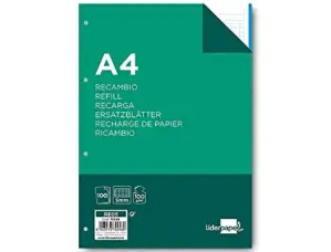 LiderPapel Papel A4 100g Quadriculado 100 folhas