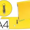 LiderPapel Pasta de Arquivo A4 Amarelo 2 Argolas 25mm