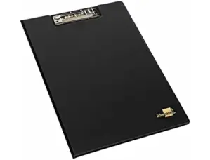 LiderPapel Pasta de Arquivo Folio 100 folhas Quadriculado Preto