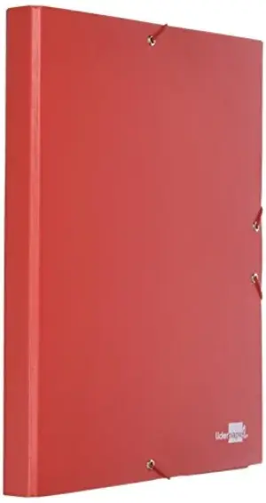 LiderPapel Pasta de Elástico Folio 40mm Vermelha