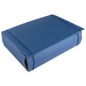 LiderPapel Pasta Elástico Folio 4 argolas 25 mm laranja