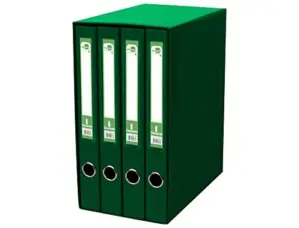 LiderPapel Pastas de Arquivo 4 Pastas Folio Preto