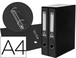 LiderPapel Pastas de Arquivo Capacidade 2 Folio Preto