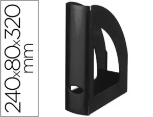 LiderPapel RV05 Plástico Preto Porta-Revistas