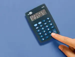 LiderPapel xf02 Calculadora de Bolso 8 Dígitos Pilhas Azul