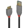 Lindy 36766 Cabo USB 1m USB A Micro-USB B