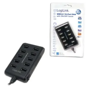 Logilink UA0125 Hub USB 2.0 10 Portas