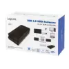Logilink UA0284 Caixa Externa de Disco Rígido 3.5 Polegadas Preto