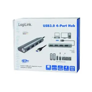 Logilink UA0307 Hub USB 3.2 Gen 1 4 portas