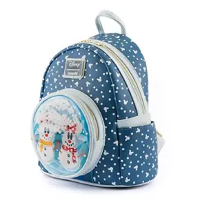 Loungefly Mochila Disney Mickey Minnie Snowman