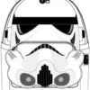 Loungefly Mochila Lenticular Stormtrooper Star Wars 25cm Branca