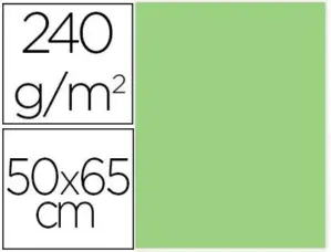 Cartolina 240G/M2 Verde 50X65 cm 25Fls