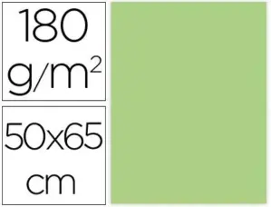 Cartolina 180G/M2 Verde Erva 50X65 cm 25 un