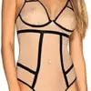 Obsessive Nudelia Teddy Sedutor Beige Creme S/M
