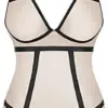 Obsessive Nudelia Teddy Sedutor Beige Creme S/M