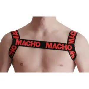 Macho Arnês Vermelho