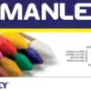 Manley Lápis de Cera Coloridos 6 cm 10 unidades