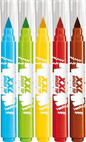 Maped Marcador Peps Jumbo Ponta Pincel Caixa de 5 Cores