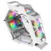 Mars Gaming MC61W Caixa PC Micro-ATX Branca ARGB Temperada