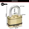 Master Lock Cadeado Aço Laminado 64MM Sem Cor Segurança
