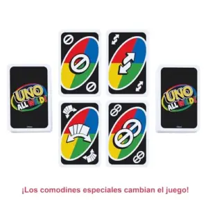 Mattel Jogo Cartas UNO All Wild 7+ jogos de cartas