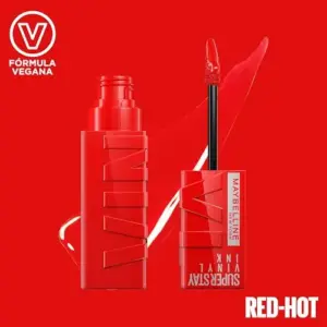 Maybelline Superstay Vinyl Ink Red Hot Vinil Brilho