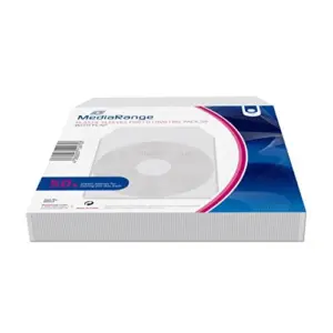 MediaRange Caixa de CD Plastico Pack 50 Branco