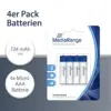 MediaRange Pilhas Alcalinas AAA 1.5V Pack4