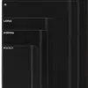 Moleskine Caderno Cahier de Bolso Pautado Preto 3 UNID