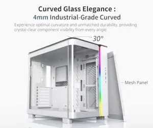 Montech King 95 ATX Midi Tower Branco com vidro temperado