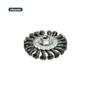 Mota Escova Plana Aço Retorcido com Rosca 14MM