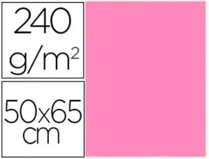 Cartolina 240g/m² Rosa 50×65 cm 25Fls