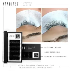 Nanolash Extensões de Pestanas Postiças 0.10 Curvatura C, 6-13 mm