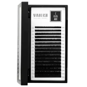 Nanolash Extensões de Pestanas Postiças Preto Fosco 6-13mm