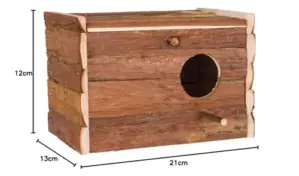 Ninho Caixa de Madeira Natural Grande