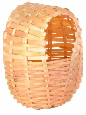 Ninho para pássaros em bambu pequeno