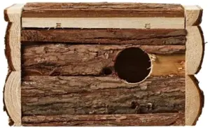 Ninho pequeno em madeira natural