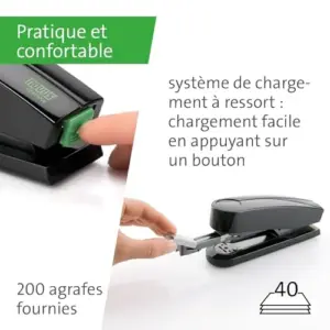 Novus Agrafador 1 unidade Recycle Preto