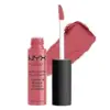 NYX Soft Matte Lip Cream Abu Dhabi Bege Rosado Acabamento Matte