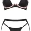 Obsessive Conjunto de 3 Peças Selinne Lingerie Sexy