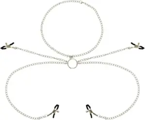 Ohmama Pinças Mamilos com Collar de Cadenas