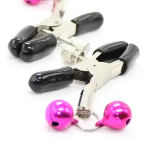 Ohmama Pinças Mamilos Rosa com Cascabel