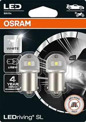 Osram Kit 2 Lâmpadas R5W Led Frio 0,5W