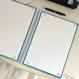 Oxford Caderno A4 Espiral 80 folhas Quadriculado 5×5