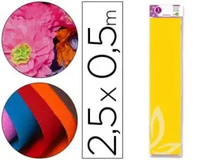 Papel Crepe Azul 50cm 1 folha