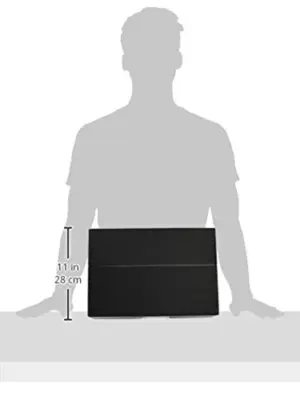 Pardo Estojo de Arquivo Horizontal 80mm Preto